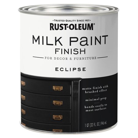 RUST-OLEUM Matte Eclipse Water-Based Acrylic Milk Paint 1 qt 331052